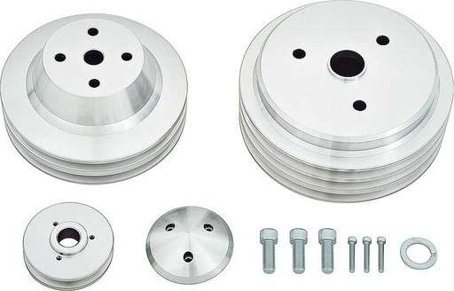 [MCH-6190] March Performance 6190: V-Belt Pulley Set - High Water Flow Ratio Small Block Chevy