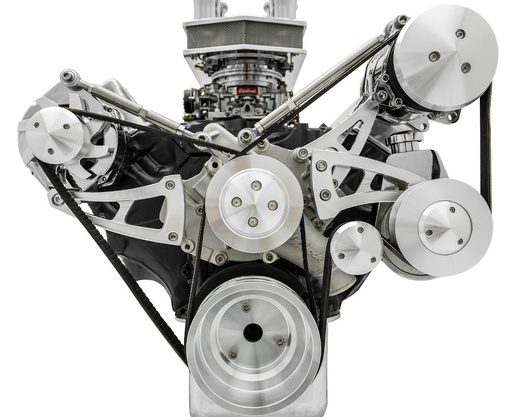 [MCH-30265] March Performance 30265: Ford 429-460 Ultra Serpentine Drive Kit With Saginaw Press Fit Power Steering Pump & A/C