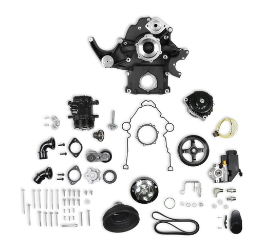[HLY-20-290BK] Holley 20-290BK: 20-290BK Gen III Hemi Mid-Mount Complete Accessory Drive Kit [Non-VVT Engines]
