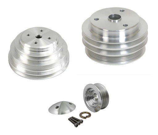 [MCH-4030] March Performance 4030: GM Late Model Pulley Set - Performance Series 1985-87 305-350 Chevy/GM Small Block
