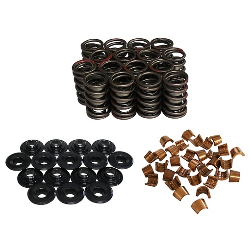 [HRS-98636-K32] Howards Cams 98636-K32: Stock Dual Valve Spring & Retainer Kit 1.514" OD