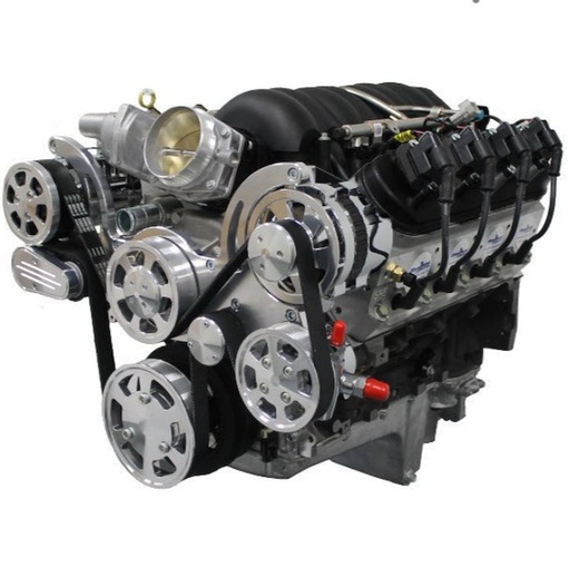 [MLL-PSLS3763CTFK] Blueprint Engines PSLS3763CTFK: PSLS3763CTFK GM LS 376 ci. (6.2L) ProSeries Deluxe Dressed Engine w/GM Plastic Intake Manifold & Polished Pulley Kit [530 HP]