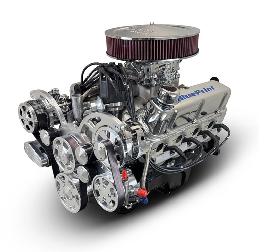 [MLL-BP3479RCTCK] Blueprint Engines BP3479RCTCK: BP3479CTCKB Ford Small Block Compatible 347 ci. Crate Engine w/Black Pulley Kit [Front Sump]