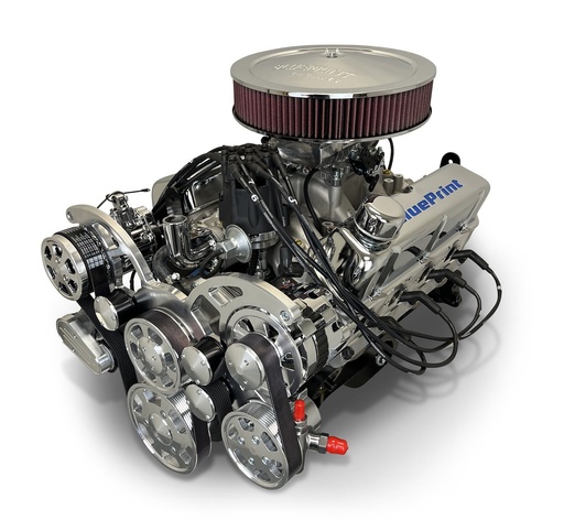 [MLL-BP3479RCTFK] Blueprint Engines BP3479RCTFK: BP3479CTFKB Ford Small Block Compatible 347 ci. Crate Engine w/Black Pulley Kit [Front Sump]
