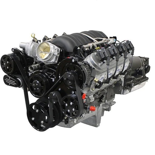[MLL-BLS3768KB4X4] Blueprint Engines BLS3768KB4X4: BLS3768KB4X4 Truck Edition GM LS Compatible Builder Series, EFI, Black Pulley Kit