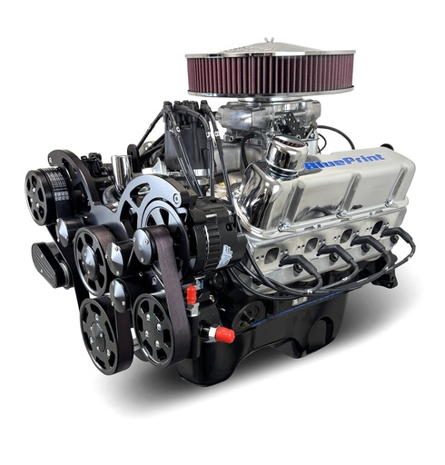 [MLL-BP3479RCTFKB] Blueprint Engines BP3479RCTFKB: BP3479RCTFKB Ford Small Block Compatible 347 ci. Crate Engine w/Black Pulley Kit [Dual/Rear Sump]
