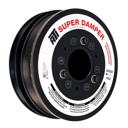 [ATI-918628] ATI 918628: 918628 Super Damper Serpentine Series Harmonic Balancer for 1999-2019 GM Gen III/IV LS Engines w/AC [7.480 in. O.D.]