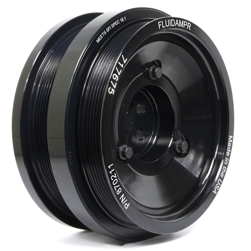 [FLU-870211] Fluidampr 870211: Performance Diesel Series Harmonic Damper 2003-07 Ford Powerstroke 6.0L With Dual Alternator