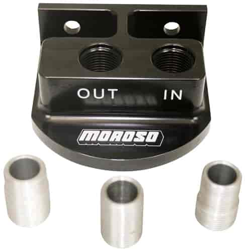 [MOR-23767] Moroso 23767: Top Port Remote Oil Filter Mount - Accepts 13/16 in., 3/4 in. and 22 mm Oil Filters