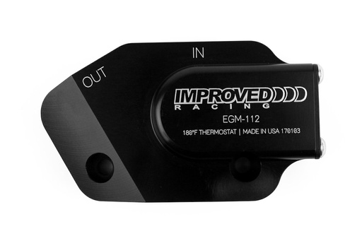 [IRP-EGM-112-T4] Improved Racing EGM-112-T4: EGM-112-T4 Low-Profile Oil Cooler Thermostat For GM LS Engines, 180-degrees F