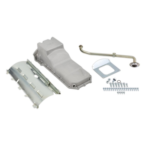 [HLY-302-76] Holley 302-76: 302-76 Engine Swap Rear Sump Oil Pan Kit for Gen III Hemi 5.7L, 6.4L Engines w/VVT [Natural Finish]