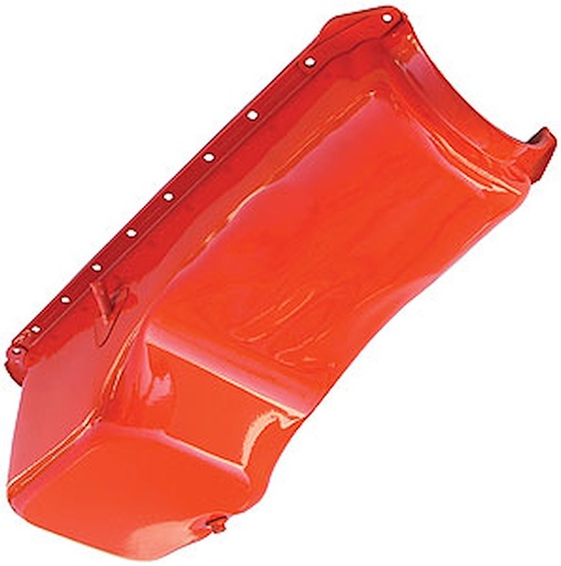 [TRD-9921] Trans Dapt 9921: Orange Powdercoated Oil Pan 1965-90 Big Block Chevy 396-454