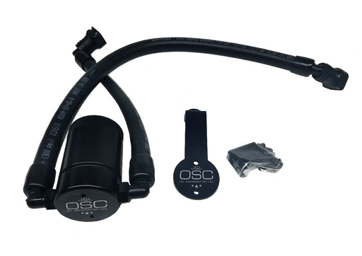 [JLT-3011D-B] J&L 3011D-B: Oil Separator 3.0 Driver Side, Black Anodized [2011-2017 Ford Mustang GT, 2012-2013 Boss 302, 2015-2020 GT350]