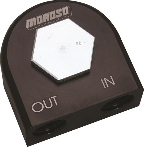 [MOR-23703] Moroso 23703: 23703 Filter Adapter, Remote, 90 Deg 13/16 In-16 Thr, Sbc, Bbc