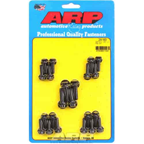 [ARP-254-1803] ARP 254-1803: Black Oxide Oil Pan Bolts Small Block Ford 302-351W (Late Model with Side Rails)