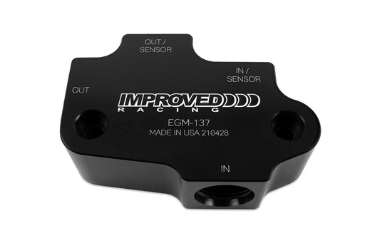 [IRP-EGM-137] Improved Racing EGM-137: EGM-137 Oil Cooler Adapter, Chevy C7 Corvette LT1/LT4/LT5