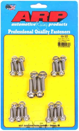[ARP-454-1803] ARP 454-1803: Stainless Steel Oil Pan Bolts Ford 351C/351W (With Stamped Steel Pan)
