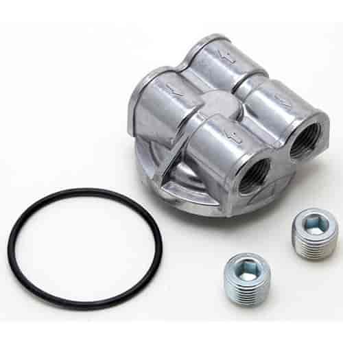 [TRD-1413] Trans Dapt 1413: Spin-On 90° Oil Filter Bypass Adapter Ford V8/V6/L6