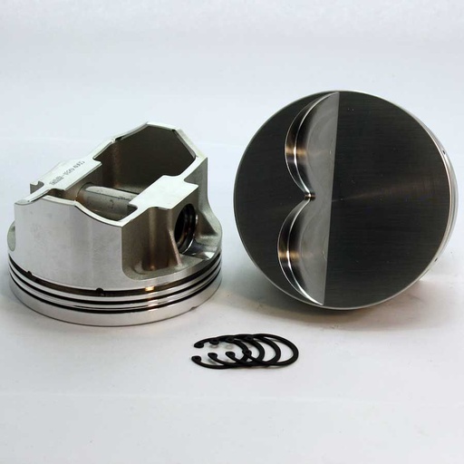 [DMS-K8700-4030] DSS Racing K8700-4030: K8700-4030 E-Series Flat Top Piston Set for 1955-2004 Small Block Chevy, 4.030 in. Bore, -4cc Volume [OEM Stroke]