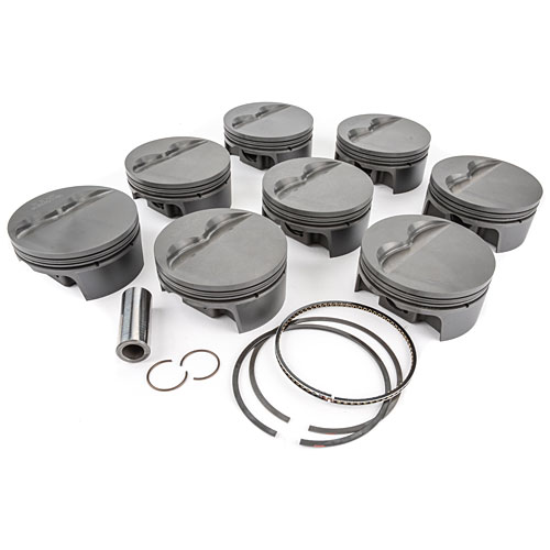 [MLE-930200840] Mahle Motorsports Pistons 930200840: Small Block Chevy PowerPak Piston & Ring Kit Forged 4032 High Silicon Low Expansion Aluminum Alloy