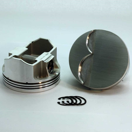 [DMS-K1820-4065] DSS Racing K1820-4065: K1820-4065 SX-Series Flat Top Piston Set for 1999-2019 Chevy LS, 4.065 in. Bore, -3cc Volume [OEM Stroke]