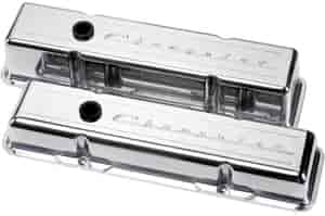 [BSP-95123] Billet Specialties 95123: Small Block Valve Covers - Short Chevrolet Logo
