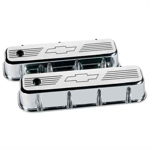 [BSP-96121] Billet Specialties 96121: Big Block Valve Covers - Tall Bowtie Emblem