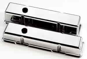 [BSP-95129] Billet Specialties 95129: Small Block Valve Covers - Short Plain