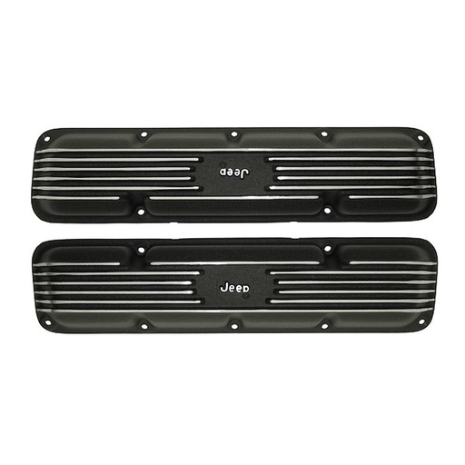 [OMX-DMC-6920] Omix-ADA DMC-6920: Black Wrinkle Valve Covers for 1971-1991 Jeep