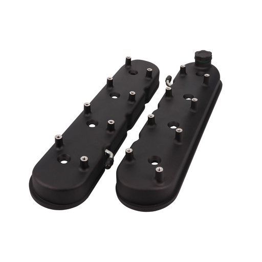 [TSN-JM8082-1BK] Top Street Performance JM8082-1BK: JM8082-1BK Valve Covers, Cast Alum., w/ Coil Mounts LS, Black