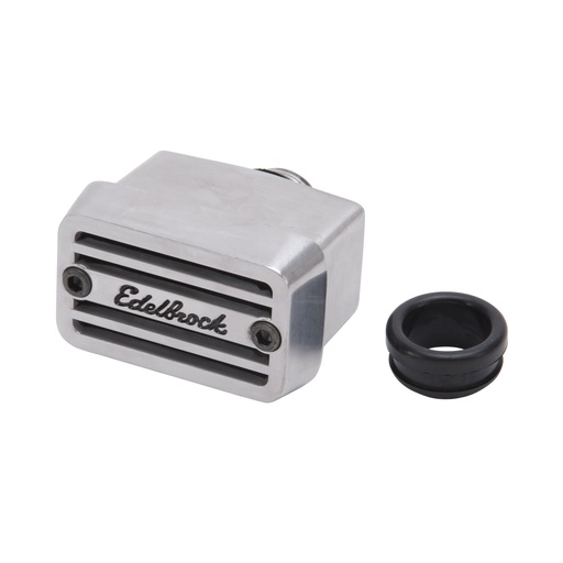 [EDL-4204] Edelbrock 4204: Elite Series Die Cast Aluminum Valve Cover Breather in Polished Finish