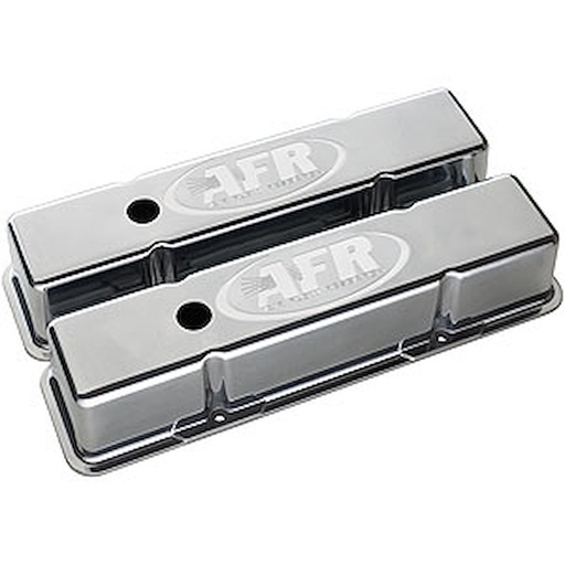 [AFR-6704] AFR - Airflow Research 6704: Cast Aluminum Tall Valve Covers for Small Block Chevy [Polished]
