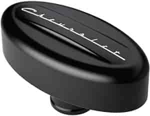 [BSP-BLK20923] Billet Specialties BLK20923: Retro Oval Valve Cover Breather Chevrolet Script