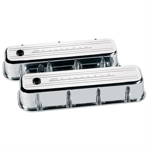 [BSP-96123] Billet Specialties 96123: Big Block Valve Covers - Tall Chevrolet Script