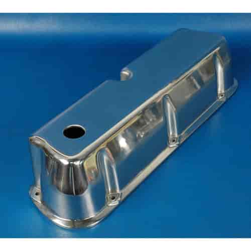[EMS-MS108-60P] Eddie Motorsports MS108-60P: VALVE COVERS SBFORD TALL SMOOTH POLISH