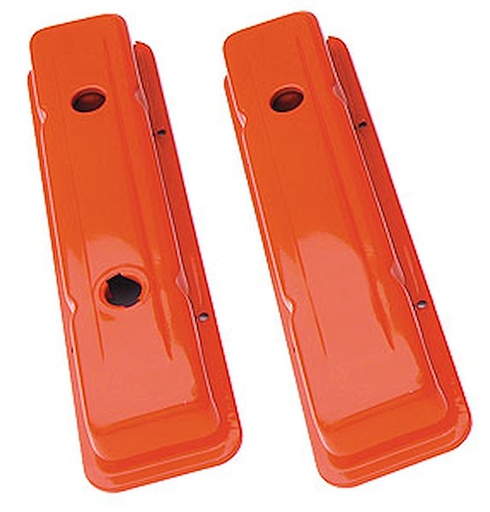 [TRD-9916] Trans Dapt 9916: OE Reproduction Powdercoated Steel Valve Covers 1958-86 Small Block Chevy 283-400
