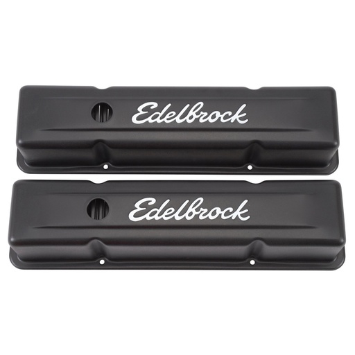 [EDL-4643] Edelbrock 4643: Signature Series Valve Covers 1959-1986 Small Block Chevy 262-400