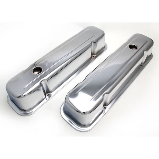 [TRD-9300] Trans Dapt 9300: Chrome Plated Steel Valve Covers 1959-1979 Pontiac 326-455 V8