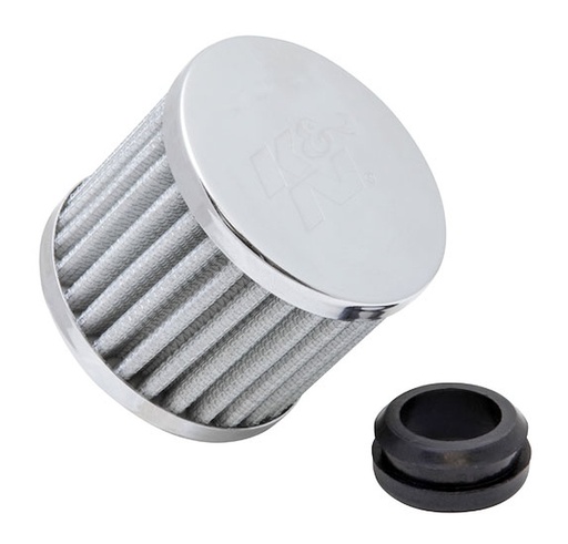 [KNN-62-1590WT] K&N 62-1590WT: 62-1590WT Round Straight Air Filter Flange Dia. (F): 1 in. (25 mm)