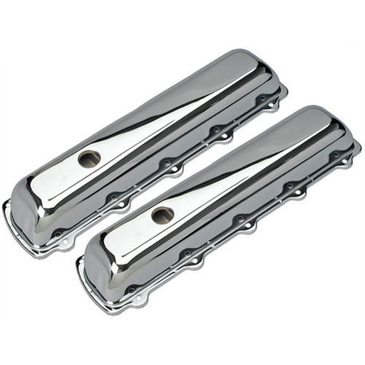 [TRD-9391] Trans Dapt 9391: Chrome Plated Steel Valve Covers 1964-1988 Oldsmobile 330-455 V8