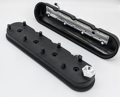 [GRN-640362] Granatelli 640362: 640362 Tall Cast Aluminum Centerbolt Valve Covers GM LS-Series V8 Engines