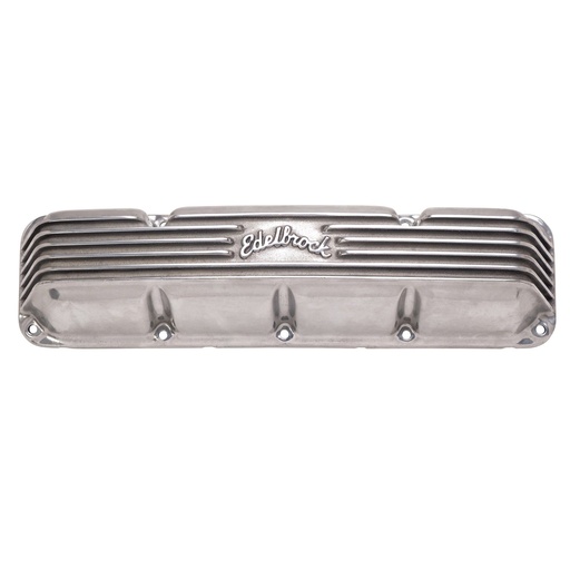 [EDL-4199] Edelbrock 4199: Classic Finned Valve Covers for 1967-1991 AMC/Jeep 290-401 V8 with Polished Finish