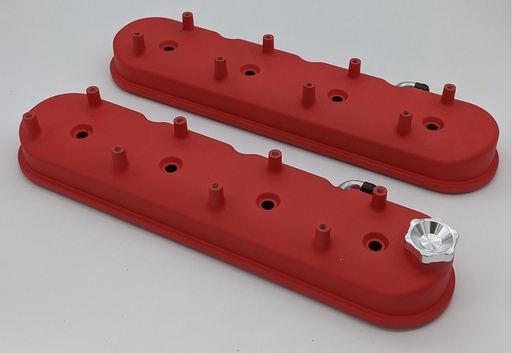[GRN-640363] Granatelli 640363: 640363 Tall Cast Aluminum Centerbolt Valve Covers GM LS-Series V8 Engines