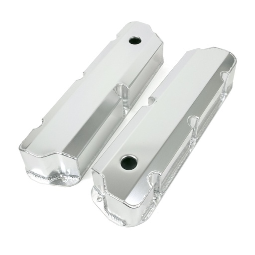 [TSN-JM8093-8CA] Top Street Performance JM8093-8CA: JM8093-8CA Valve Covers, Fab. Alum., Short Bolt w/ Holes SBF, Clear Anodized