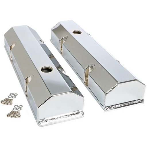 [HAM-1025] Hamburger's 1025: Fabricated Aluminum Valve Covers 1958-86 Small Block Chevy 283-400 (Gen 1)