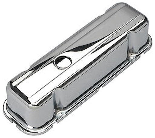 [TRD-4964] Trans Dapt 4964: Chrome Plated Steel Valve Covers 1977-1987 Buick 231 V6
