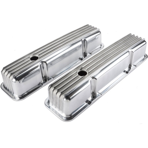 [TRD-6602] Trans Dapt 6602: Cast Aluminum Valve Covers 1958-86 Small Block Chevy