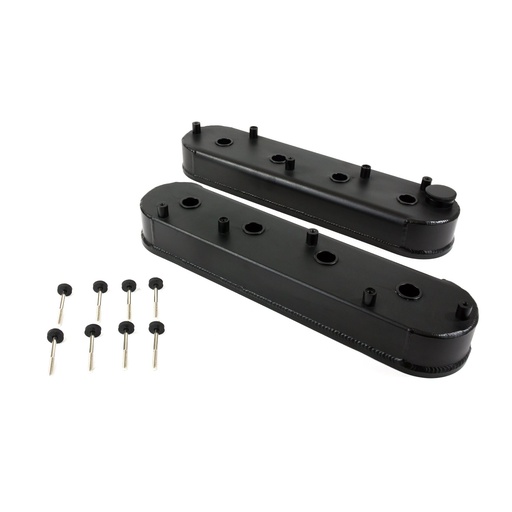 [TSN-JM8081-6BK] Top Street Performance JM8081-6BK: JM8081-6BK Valve Covers, Fab. Alum., w Coil Mounts LSX, Black