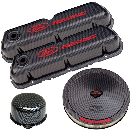 [FMS-302-520] Ford Performance 302-520: Ford Racing Dress-Up Kit for Small Block Ford 289-302-351W in Carbon-Style Finish