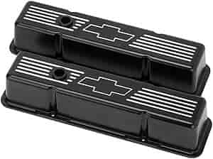 [BSP-BLK95221] Billet Specialties BLK95221: Small Block Valve Covers - Tall Bowtie